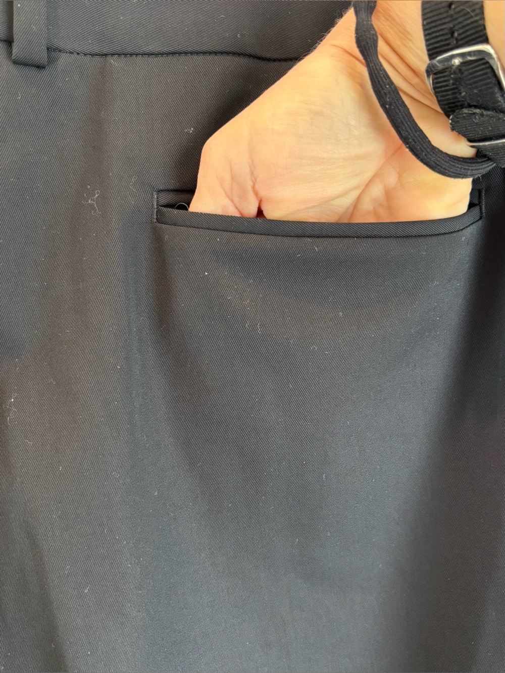 Everlane Wool Trousers Black W12 - Picture 4 of 10